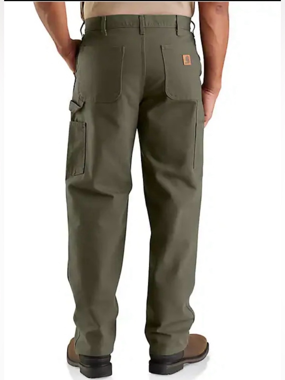 Carhartt B11 Moss Green Loose Fit Duck Utility Work Pants 34x30 - Picture 1 of 4